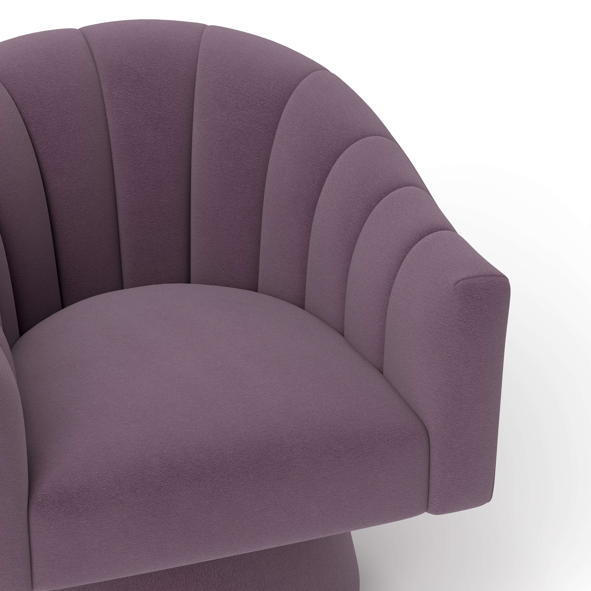SEYNAR Modern Glam Velvet Upholstered Round Swivel Accent Arm Barrel Chair for Living Room(Single/Set of 2)