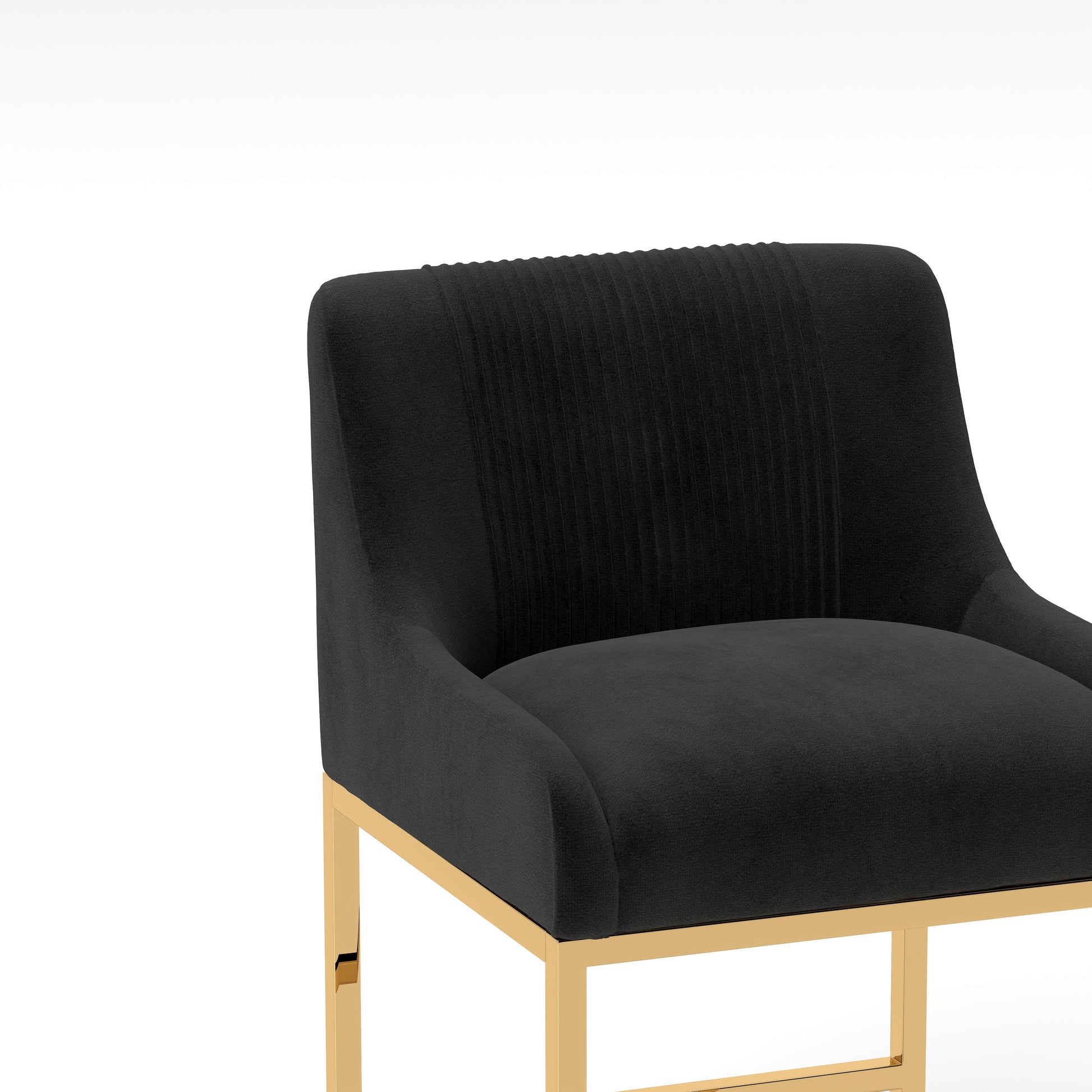 SEYNAR Modern Glam Velvet Golden Matel Frame Counter or High Bar Stools Set of 2/4