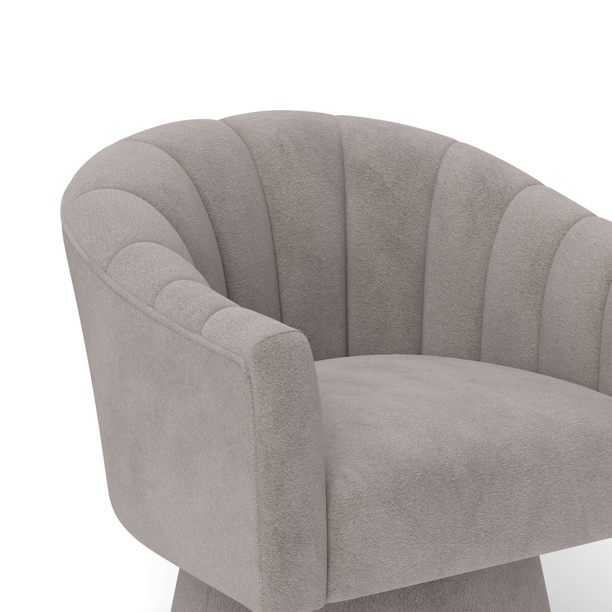 SEYNAR Modern Glam Velvet Upholstered Round Swivel Accent Arm Barrel Chair for Living Room(Single/Set of 2)