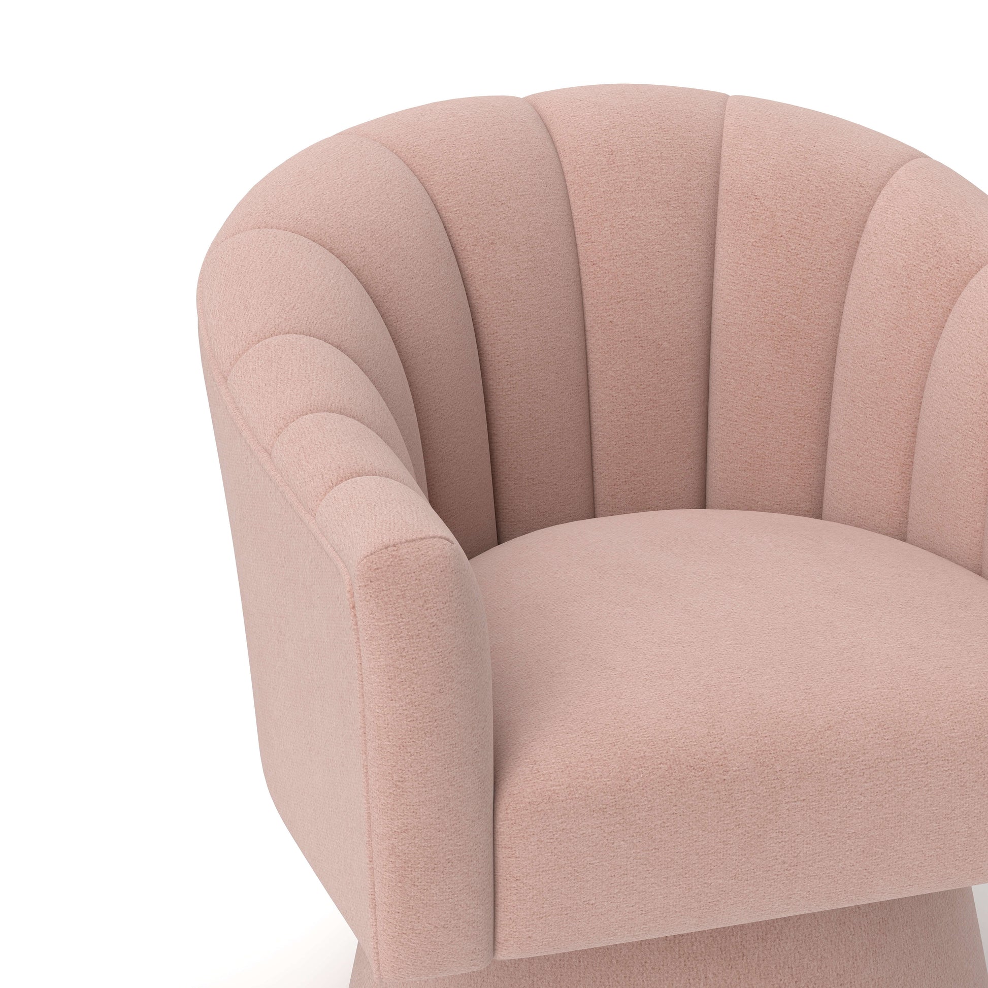 SEYNAR Modern Glam Velvet Upholstered Round Swivel Accent Arm Barrel Chair for Living Room(Single/Set of 2)