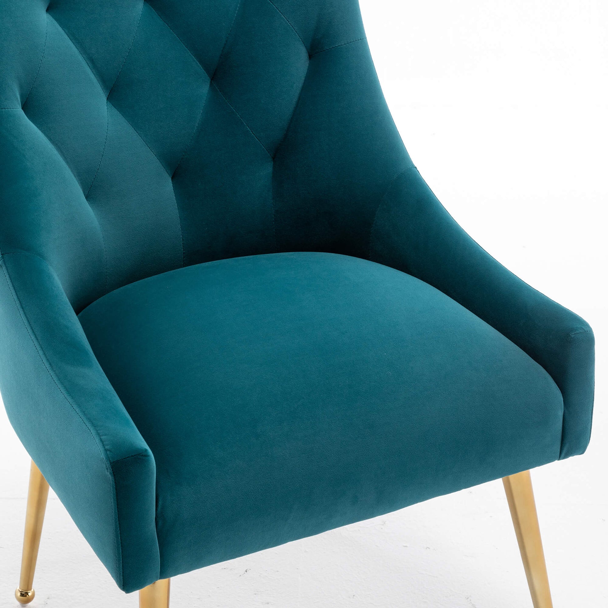 SEYNAR Modern Dining Chairs Set of 2/4/6, Upholstered Accent Chair Tufted Back Armless Chair with Back Pull