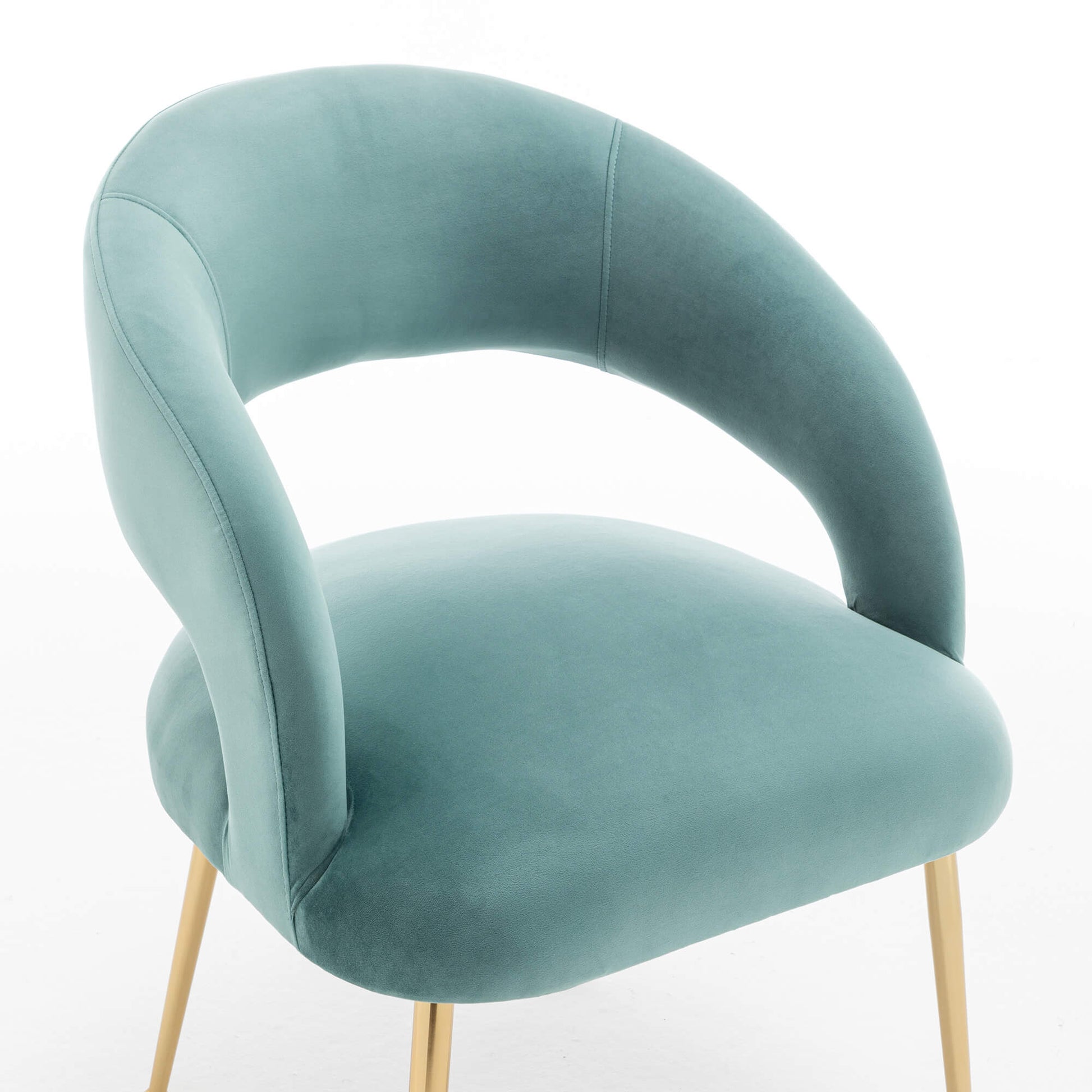 SEYNAR Mid Century Modern Velvet Upolstered Open-Back Dining Chair Set of 2/4/6