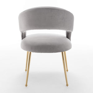 SEYNAR Mid Century Modern Velvet Upolstered Open-Back Dining Chair Set of 2/4/6