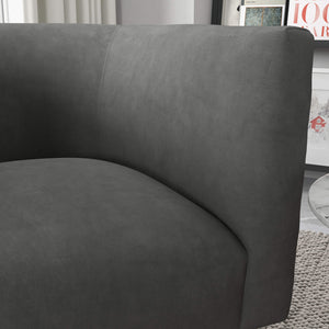 SEYNAR Mid-Century Modern Velvet Barrel Accent Chair, Round Upholstered Living Room Chair with Gold Finish Metal Base(Single/Set of 2)