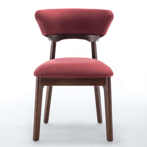SEYNAR Modern Velvet Dining Chairs with Solid Wood Legs Set of 2/4/6