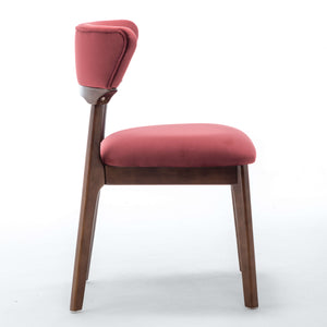 SEYNAR Modern Velvet Dining Chairs with Solid Wood Legs Set of 2/4/6