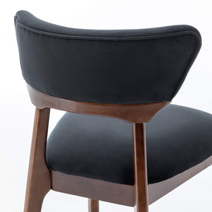 SEYNAR Modern Velvet Dining Chairs with Solid Wood Legs Set of 2/4/6
