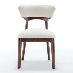 SEYNAR Modern Velvet Dining Chairs with Solid Wood Legs Set of 2/4/6