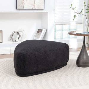 SEYNAR Modern 43'' Teddy Fabric Ottoman Bench