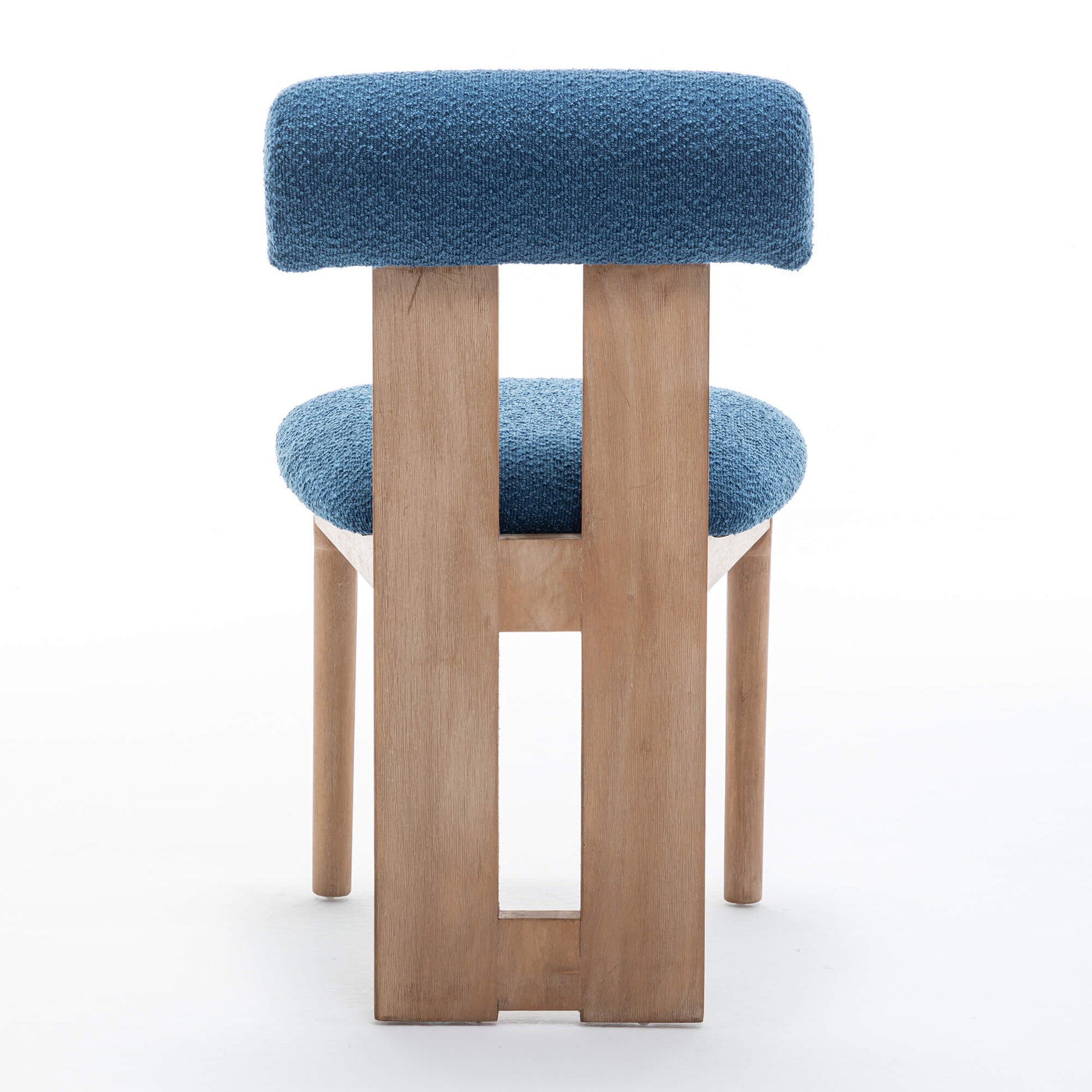 SEYNAR Set of 2/4/6 Modern Linen Upholstered Dining Chairs with Bolster Backrest