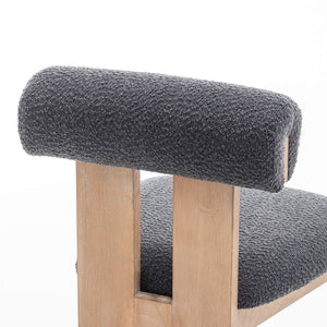 SEYNAR Set of 2/4/6 Modern Linen Upholstered Dining Chairs with Bolster Backrest