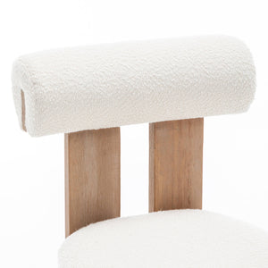 SEYNAR Set of 2/4/6 Modern Linen Upholstered Dining Chairs with Bolster Backrest