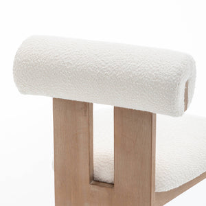 SEYNAR Set of 2/4/6 Modern Linen Upholstered Dining Chairs with Bolster Backrest