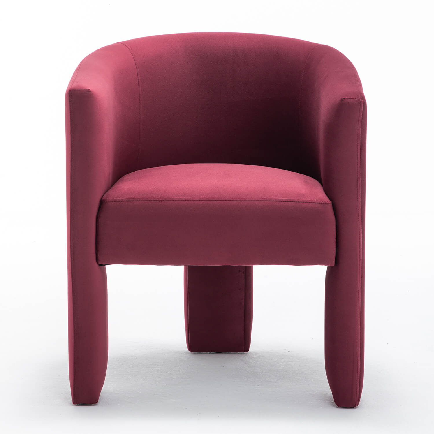 SEYNAR Modern Velvet Accent Chair, Upholstered Barrel Chair with Unique Solid Base for Living Room Soft Club Chair(Single/Set of 2/4/6)