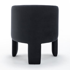 SEYNAR Modern Velvet Accent Chair, Upholstered Barrel Chair with Unique Solid Base for Living Room Soft Club Chair(Single/Set of 2/4/6)