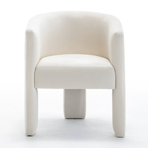 SEYNAR Modern Velvet Accent Chair, Upholstered Barrel Chair with Unique Solid Base for Living Room Soft Club Chair(Single/Set of 2/4/6)