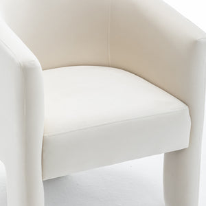SEYNAR Modern Velvet Accent Chair, Upholstered Barrel Chair with Unique Solid Base for Living Room Soft Club Chair(Single/Set of 2/4/6)