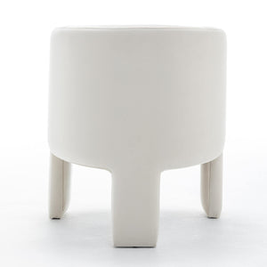 SEYNAR Modern Velvet Accent Chair, Upholstered Barrel Chair with Unique Solid Base for Living Room Soft Club Chair(Single/Set of 2/4/6)