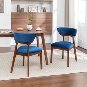 SEYNAR Modern Velvet Dining Chairs with Solid Wood Legs Set of 2/4/6