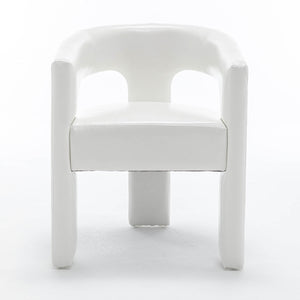 SEYNAR Modern Glam PU Leather Upholstered Dining Chair