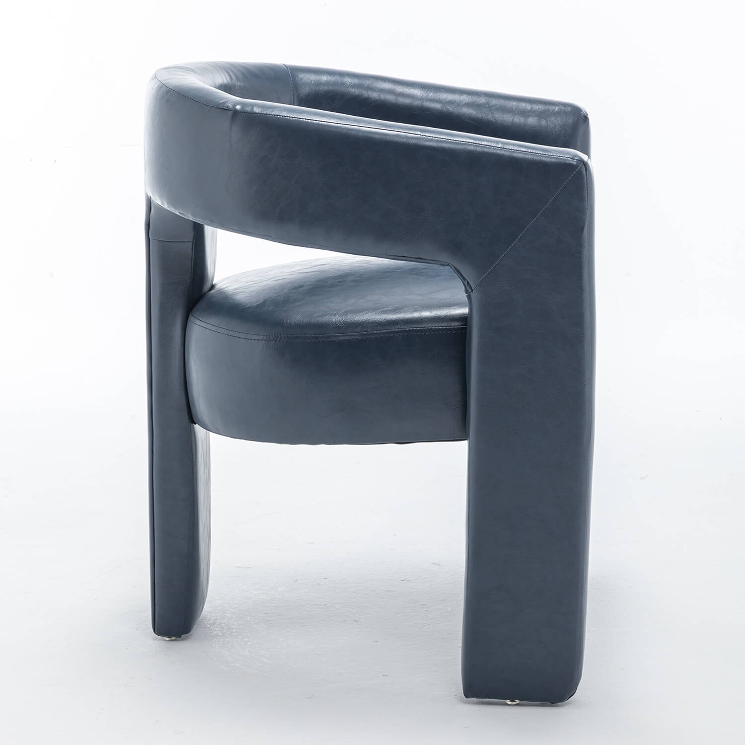 SEYNAR Modern Glam PU Leather Upholstered Dining Chair