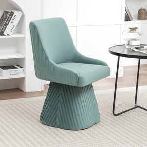 SEYNAR Modern Velvet 360 Degree Swivel Armless Dining chair(Single/Set of 2/4/6)