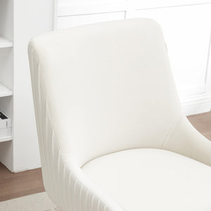 SEYNAR Modern Velvet 360 Degree Swivel Armless Dining chair(Single/Set of 2/4/6)