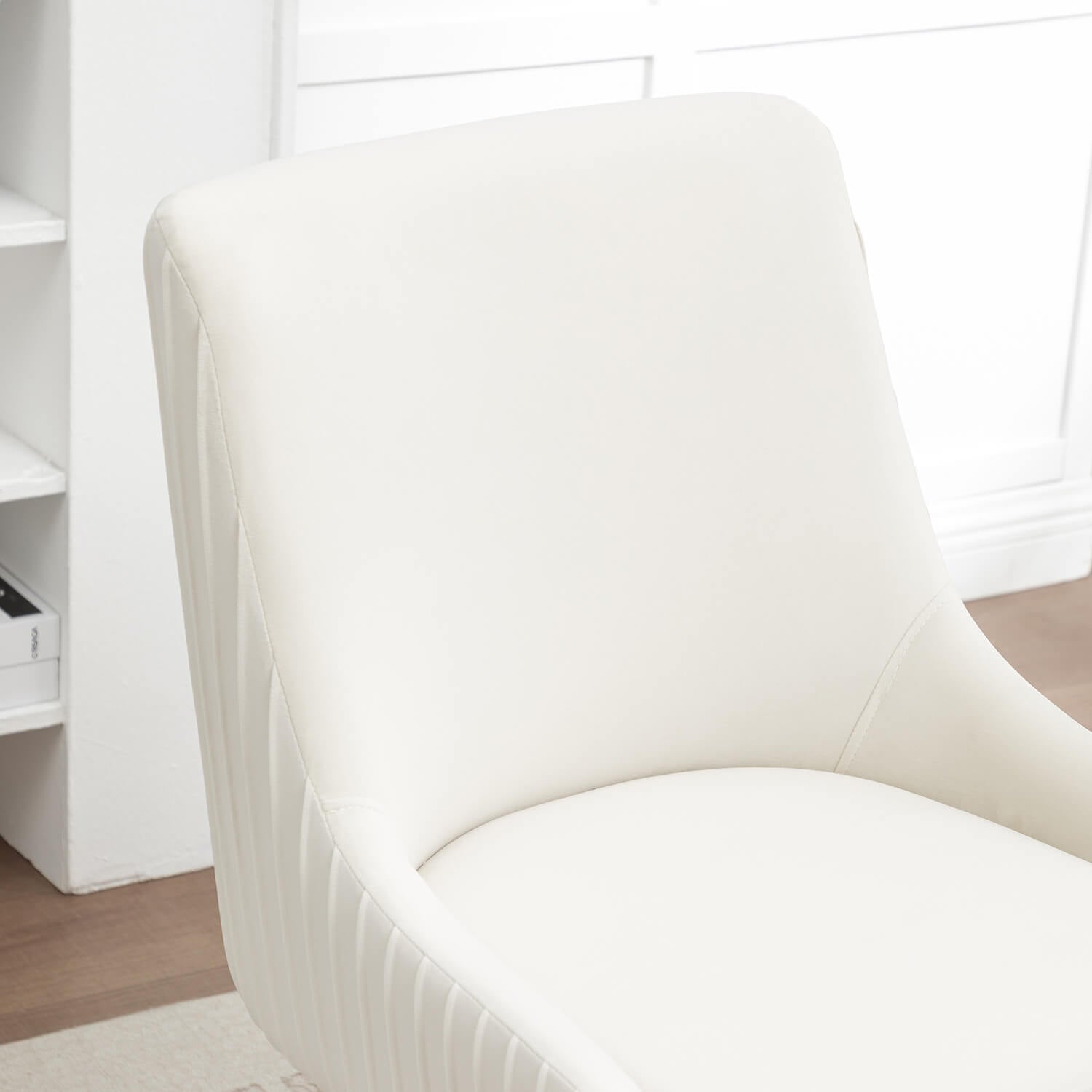 SEYNAR Modern Velvet 360 Degree Swivel Armless Dining chair(Single/Set of 2/4/6)