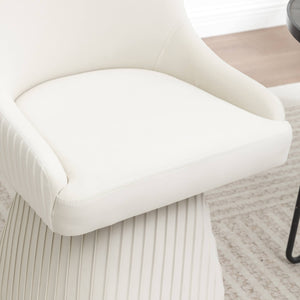 SEYNAR Modern Velvet 360 Degree Swivel Armless Dining chair(Single/Set of 2/4/6)
