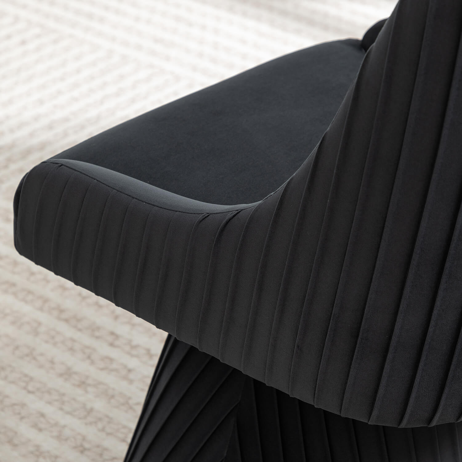 SEYNAR Modern Velvet 360 Degree Swivel Armless Dining chair(Single/Set of 2/4/6)