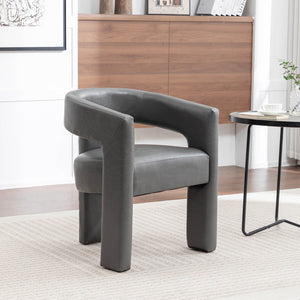 SEYNAR Modern Glam PU Leather Upholstered Dining Chair