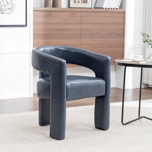 SEYNAR Modern Glam PU Leather Upholstered Dining Chair