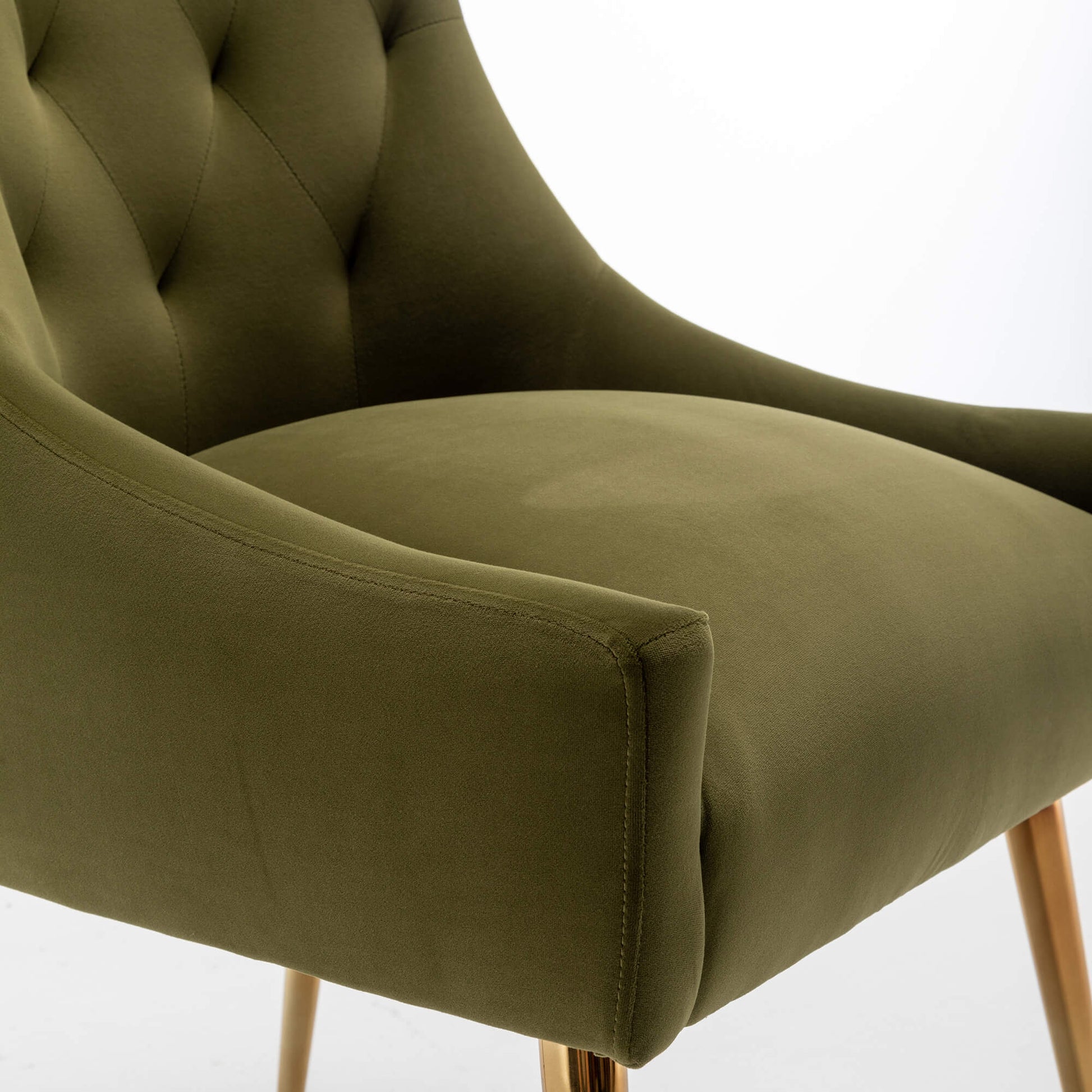SEYNAR Modern Dining Chairs Set of 2/4/6, Upholstered Accent Chair Tufted Back Armless Chair with Back Pull