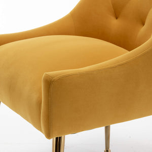 SEYNAR Modern Dining Chairs Set of 2/4/6, Upholstered Accent Chair Tufted Back Armless Chair with Back Pull