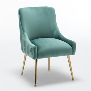 SEYNAR Modern Glam Boucle Pleated Velvet Dining Chair or Vanity Chair Set of 2/4/6