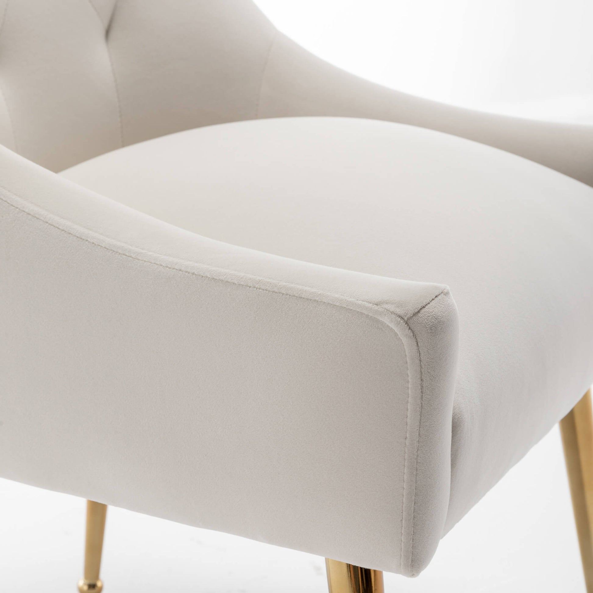 SEYNAR Modern Dining Chairs Set of 2/4/6, Upholstered Accent Chair Tufted Back Armless Chair with Back Pull