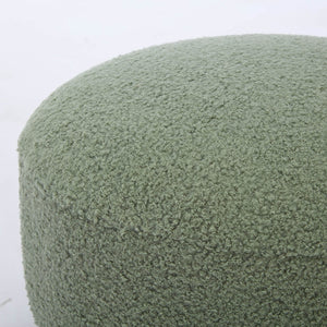 SEYNAR Modern Teddy Upholstered Mushroom Shape Ottoman