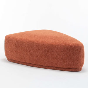 SEYNAR Modern 43'' Teddy Fabric Ottoman Bench
