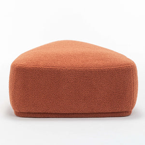 SEYNAR Modern 43'' Teddy Fabric Ottoman Bench