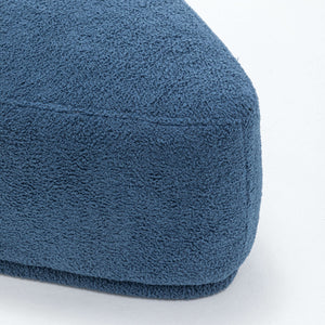 SEYNAR Modern 43'' Teddy Fabric Ottoman Bench