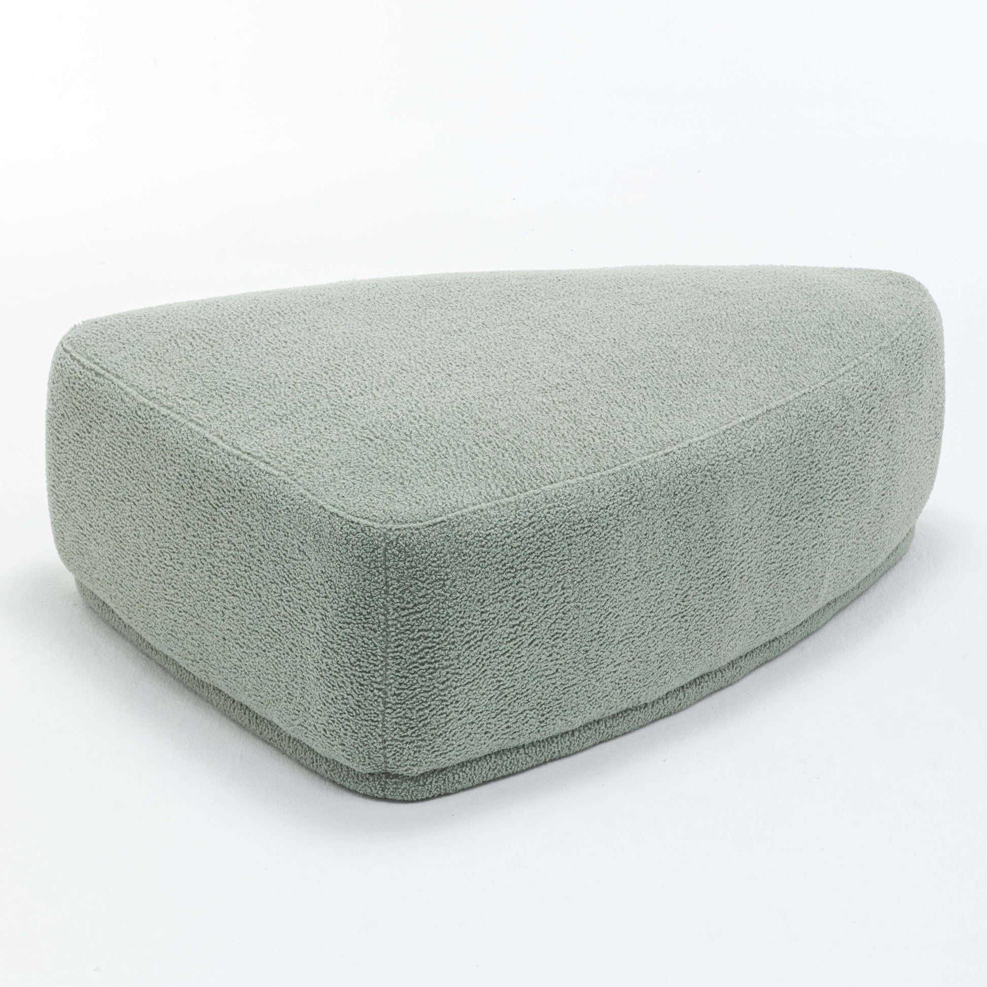 SEYNAR Modern 43'' Teddy Fabric Ottoman Bench