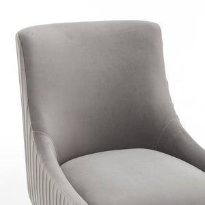 SEYNAR Modern Glam Velvet Black Metal Legs Dining Chair or Vanity Chair Set of 2/4/6 with Rear Handle