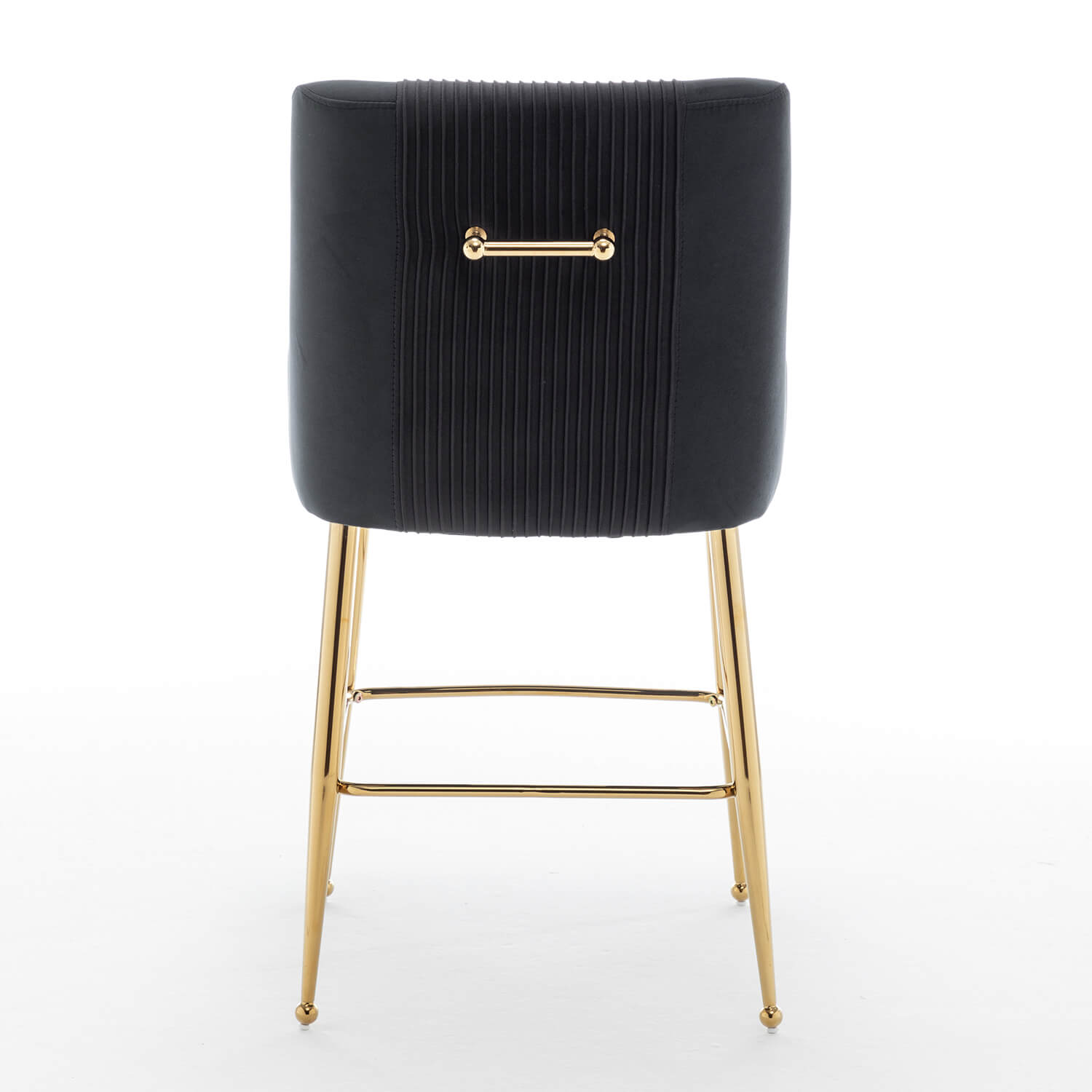 SEYNAR Modern Velvet 39'' H Metal Leg Counter or Bar Stools Set of 2/4