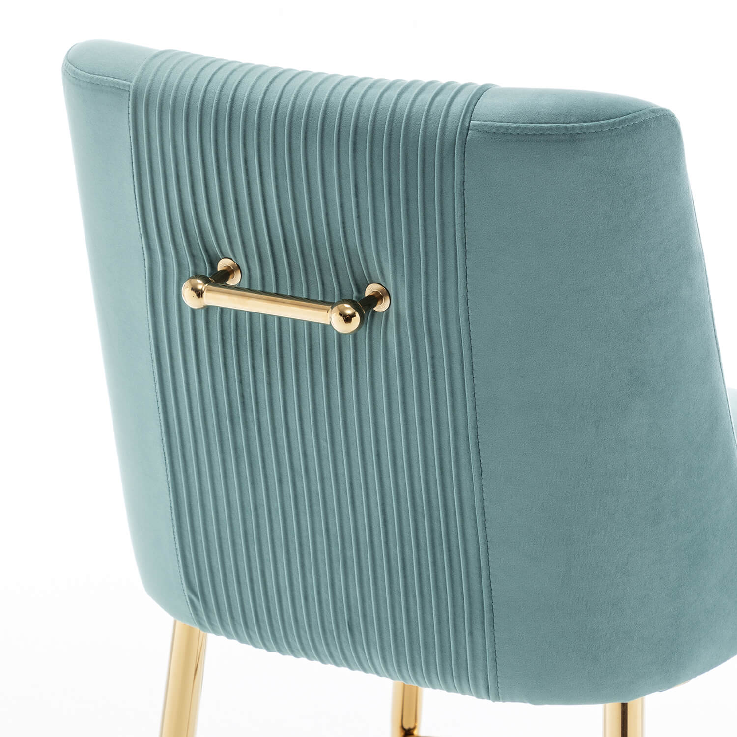 SEYNAR Modern Velvet 39'' H Metal Leg Counter or Bar Stools Set of 2/4