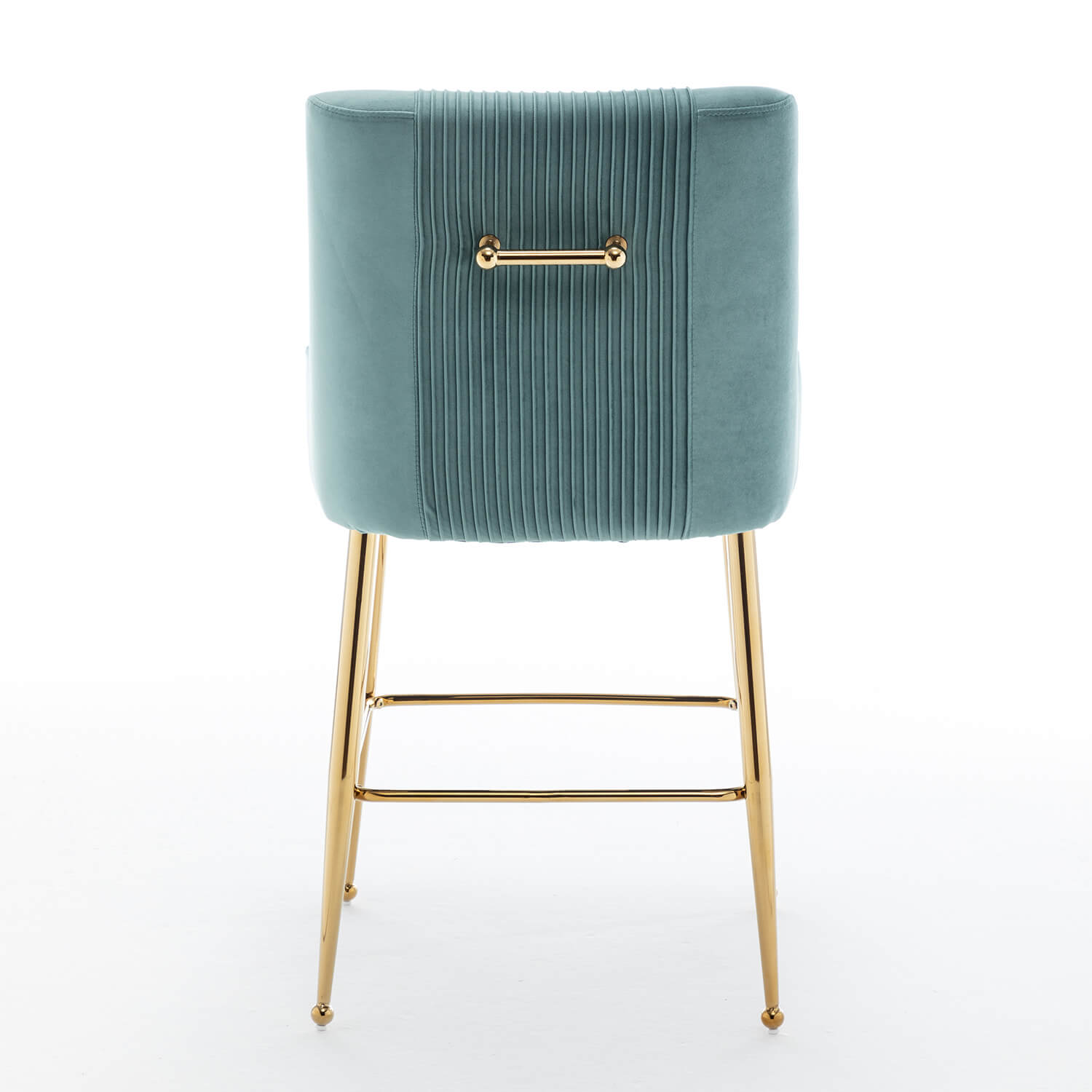 SEYNAR Modern Velvet 39'' H Metal Leg Counter or Bar Stools Set of 2/4
