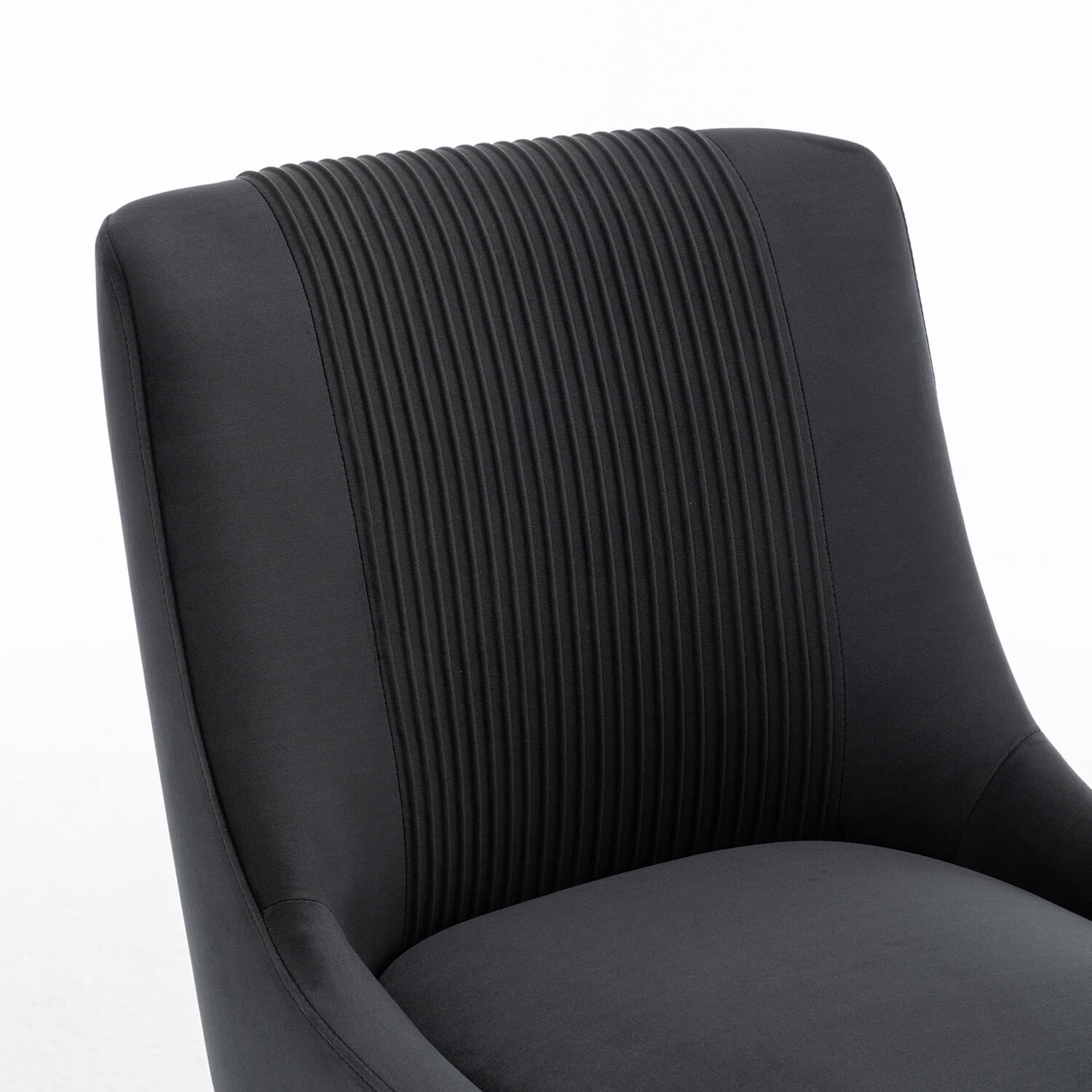 SEYNAR Contempoary Velvet Dining Chair Set of 2/4/6 with Metal Frame Legs and Back Pull