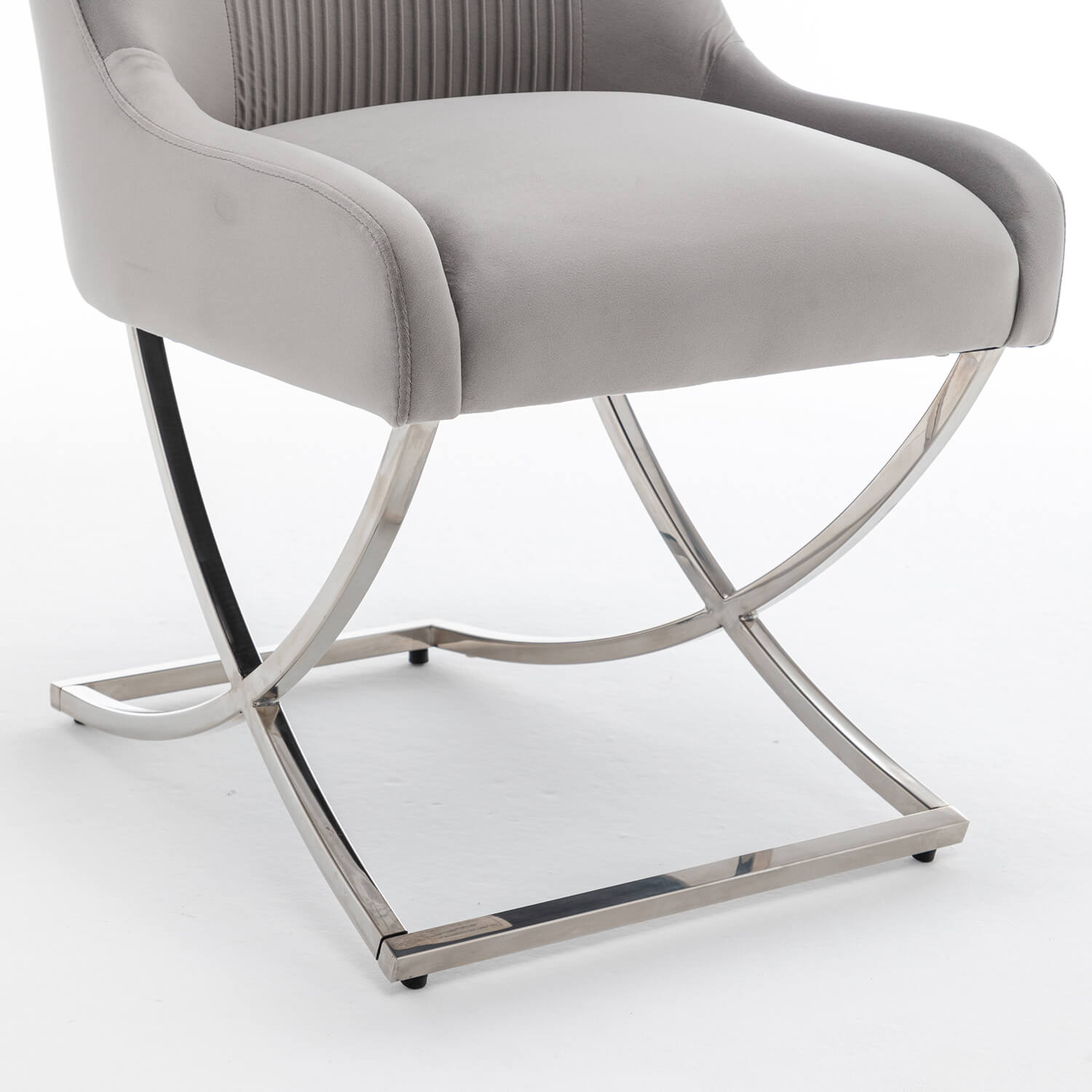 SEYNAR Contempoary Velvet Dining Chair Set of 2/4/6 with Metal Frame Legs and Back Pull