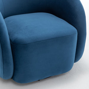 SEYNAR Modern Glam Velvet Upholstered 360 Degree Swivel Accent Armchair(Single/Set of 2)