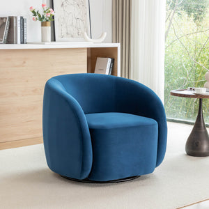 SEYNAR Modern Glam Velvet Upholstered 360 Degree Swivel Accent Armchair(Single/Set of 2)
