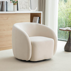 SEYNAR Modern Glam Velvet Upholstered 360 Degree Swivel Accent Armchair(Single/Set of 2)